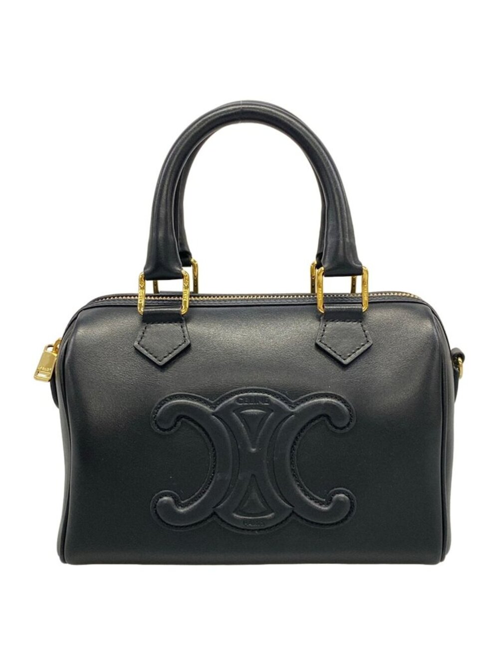 Celine Handbag Small Boston Cuir Triomphe Black